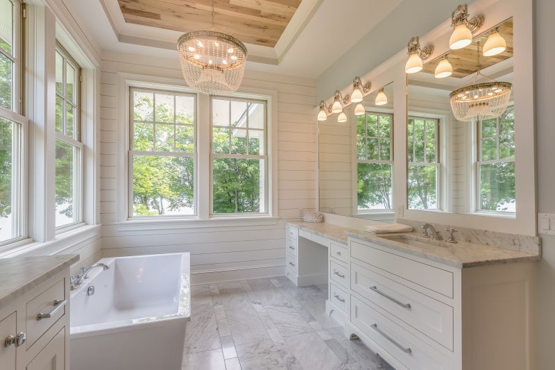 Elegant Bathroom with Recessed Lighting